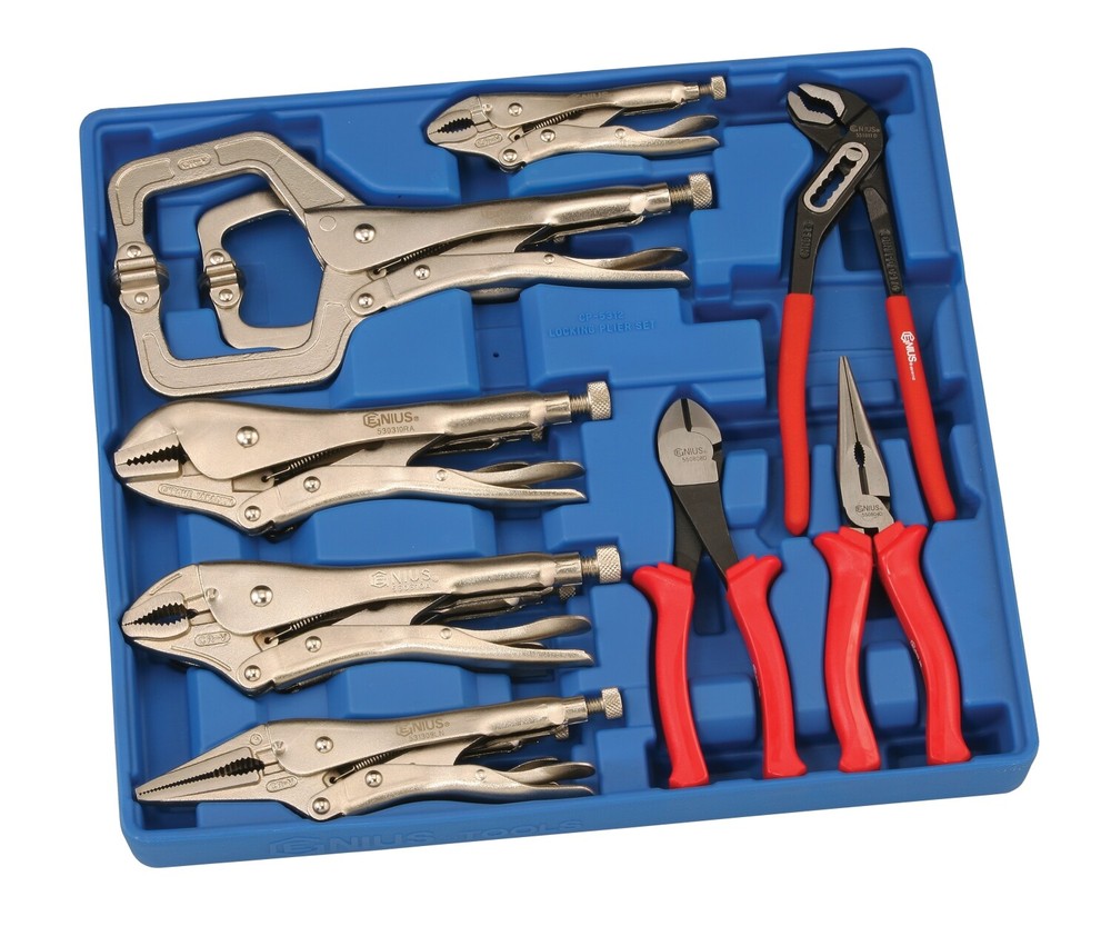 Genius Tools 12 Piece Locking Pliers Set - CP-5312