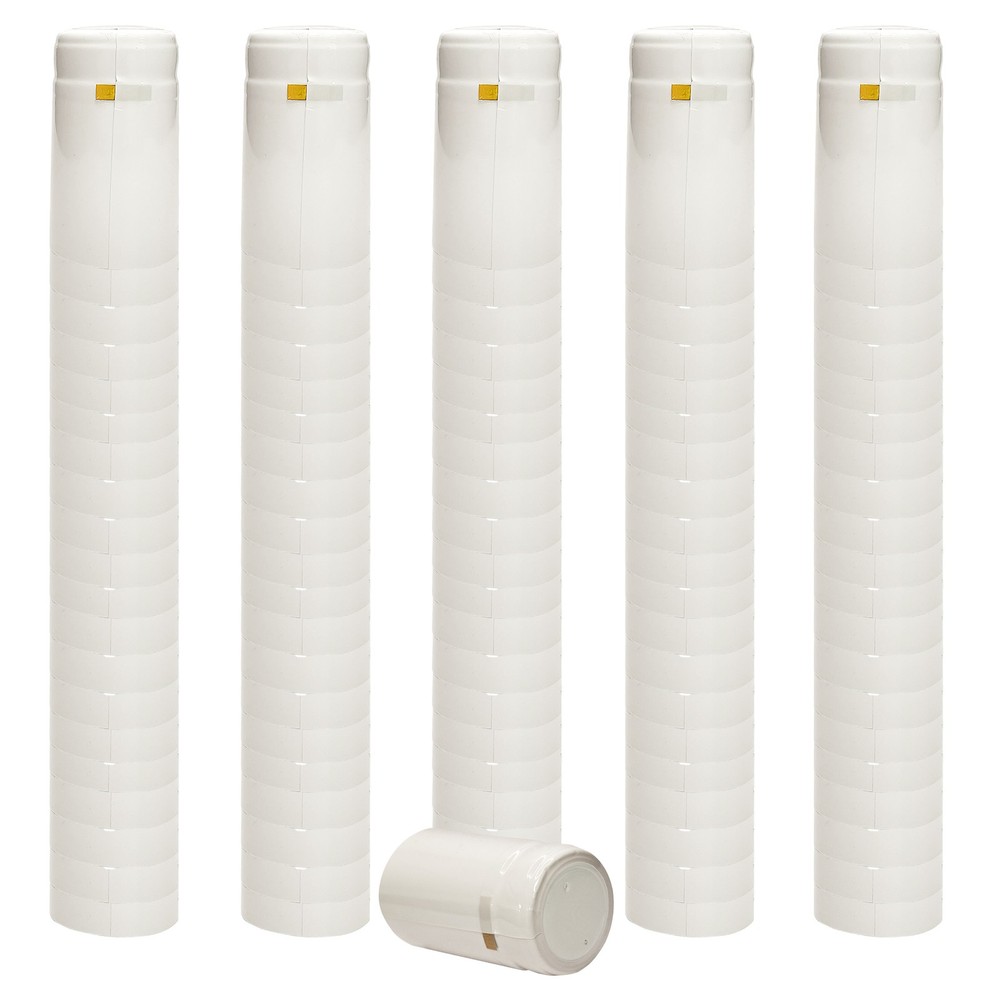 White PVC Shrink Capsules-500 Count