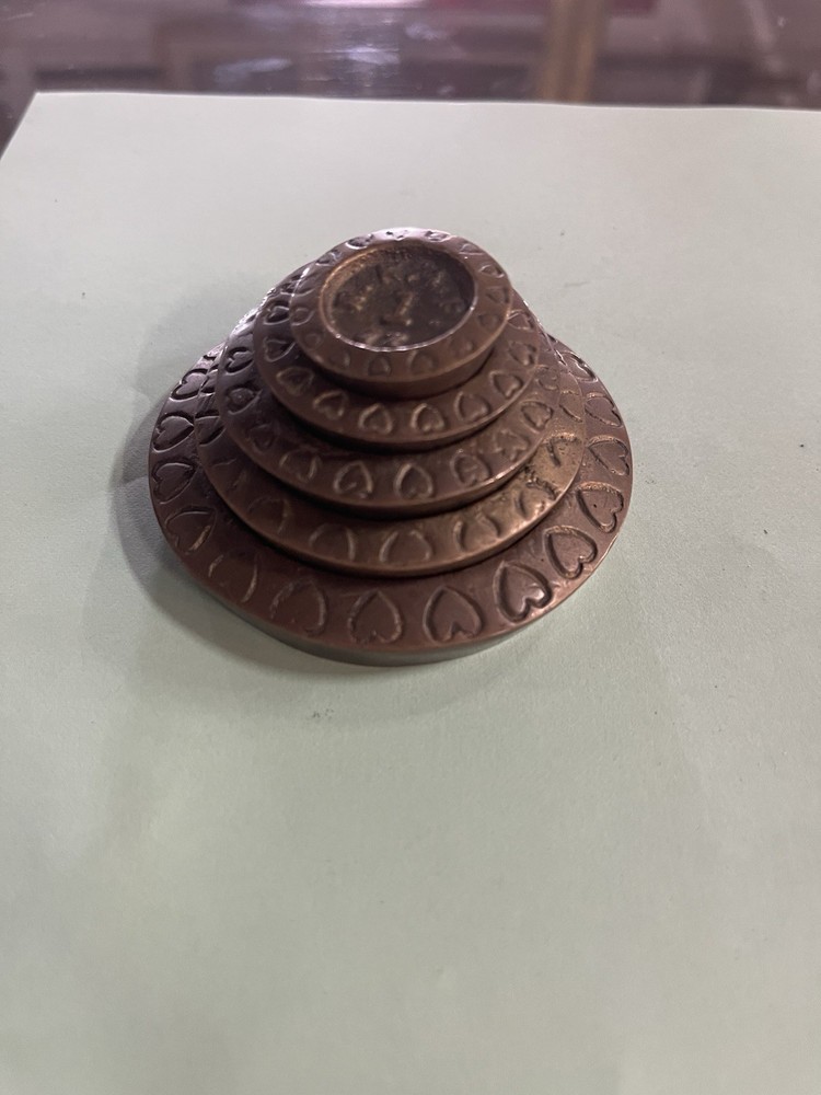 (5) Piece Bronze Scale Weight Set