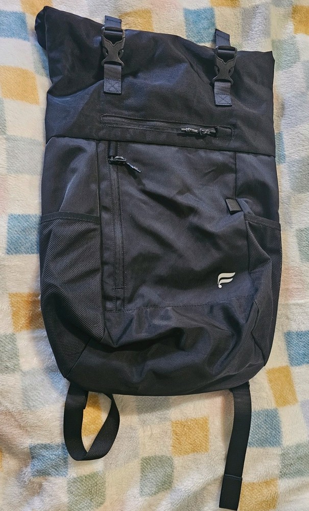Fabletics The Only Backpack Black Travel Bag Water Resistant gym bag versatile