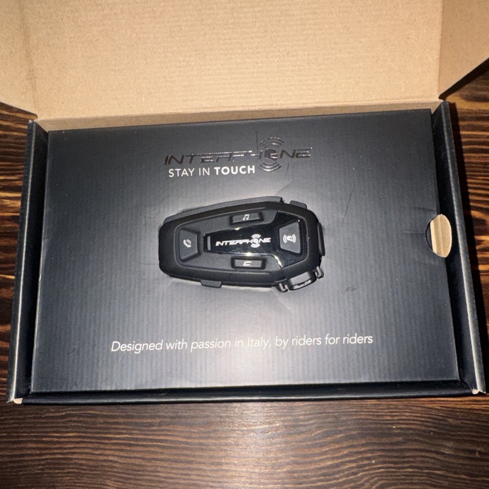 Interphone U-COM 8R Mesh 2.0 Motorcycle Bluetooth Intercom Headset (Single Pack)