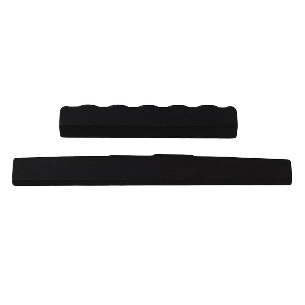Black Ebony Bridge Saddle And Slotted Nut with for Classical