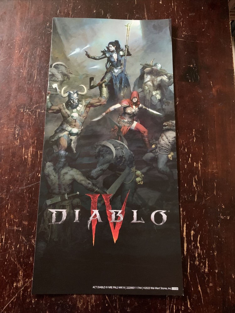Diablo IV Store Display Poster Promo