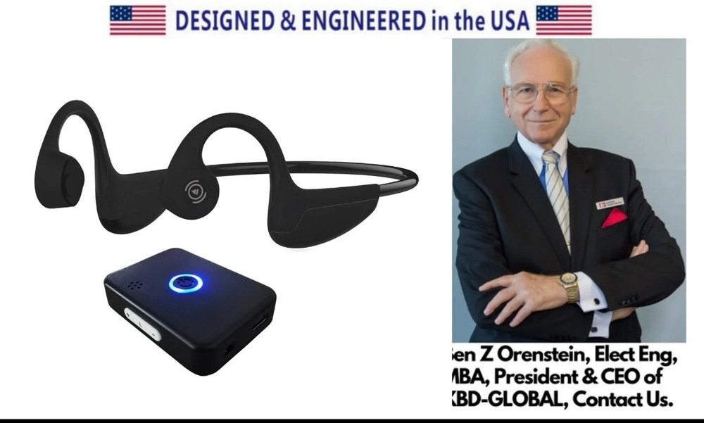 Bone Conduction Hearing Aid With Remote Sound Transmitter/Microphone. 2 In One