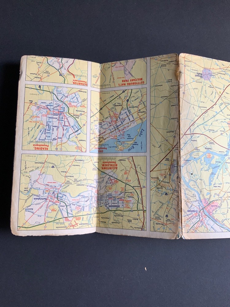 1971-72 Sunoco Pennsylvania Road Map