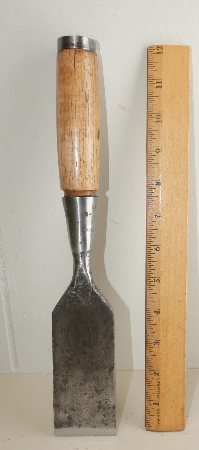 Heavy duty Large Vintage 2” square edge socket chisel