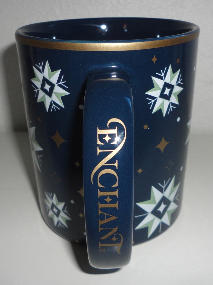 ENCHANT Christmas Light Show Ceramic Snowflake Coffee Mug