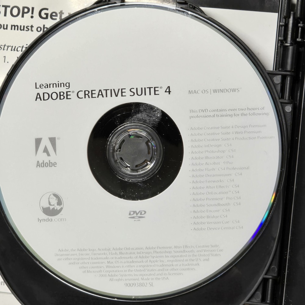 Adobe Creative Suite 4 CS4 Design Premium Mac OS Student Version WITH Serial #