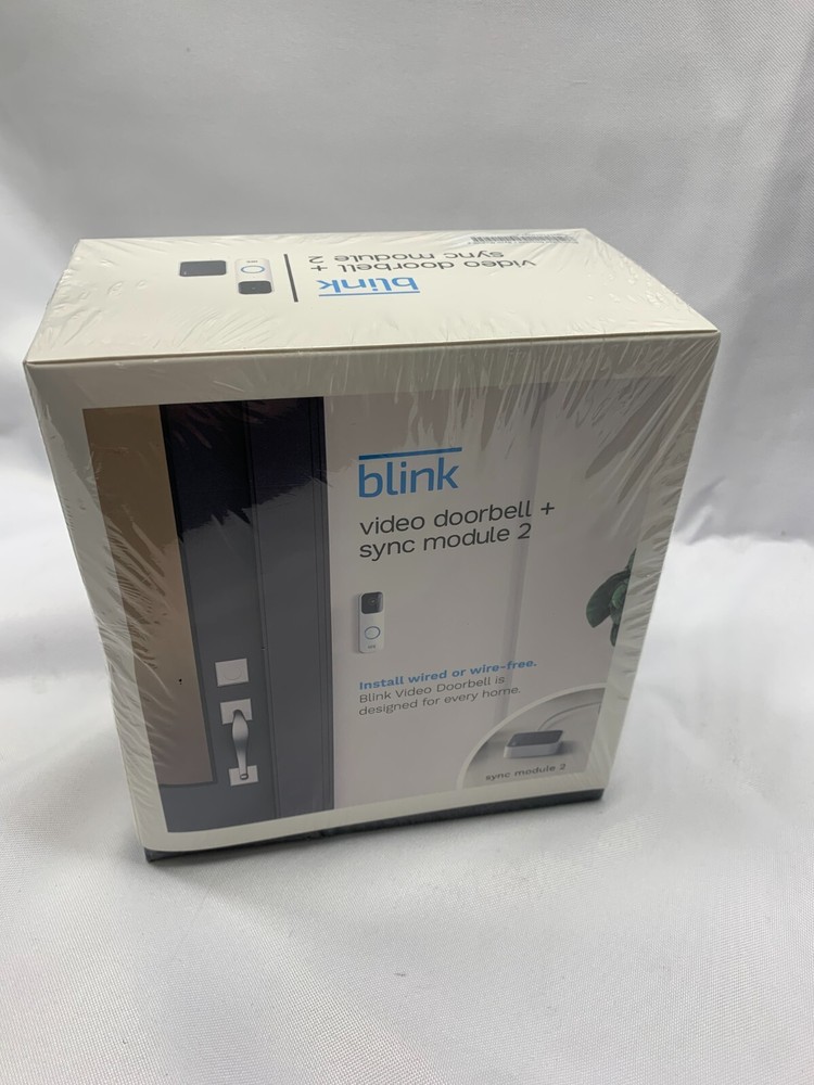Blink Video Doorbell + Sync Module 2 -Two way Audio *New-Sealed