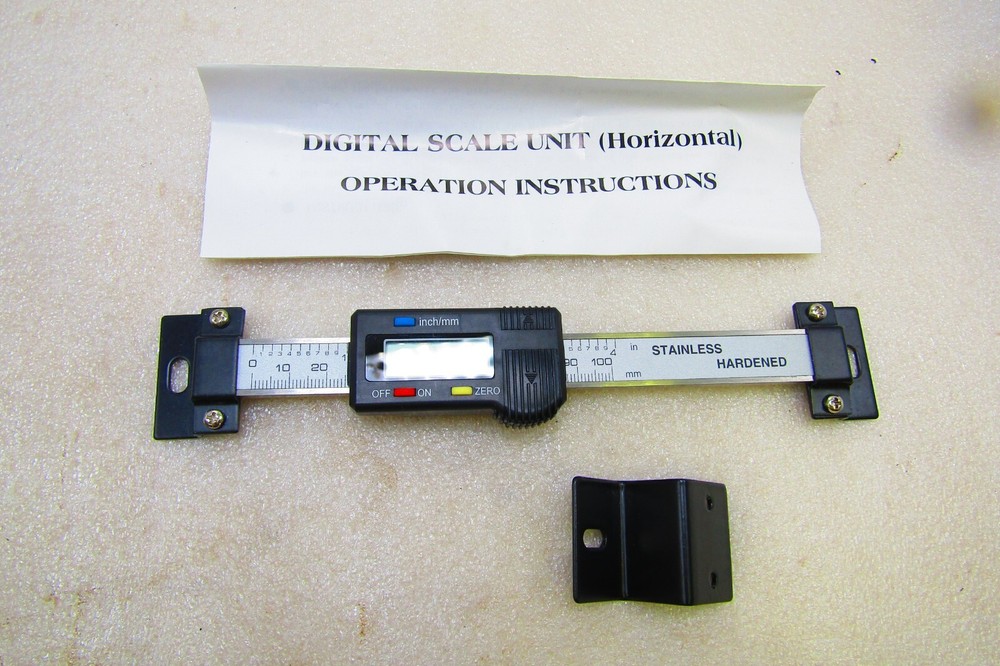 Horizontal electronic absolute digital scale, 4"