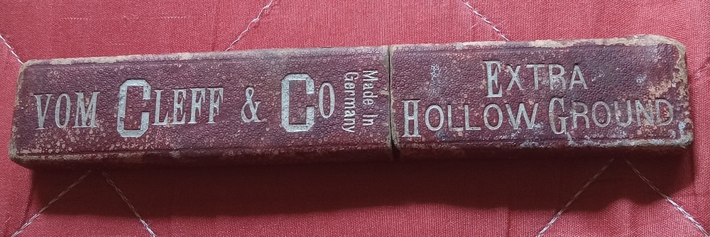 Rare Vom Cleff & Co. Antique Straight Razor With Box