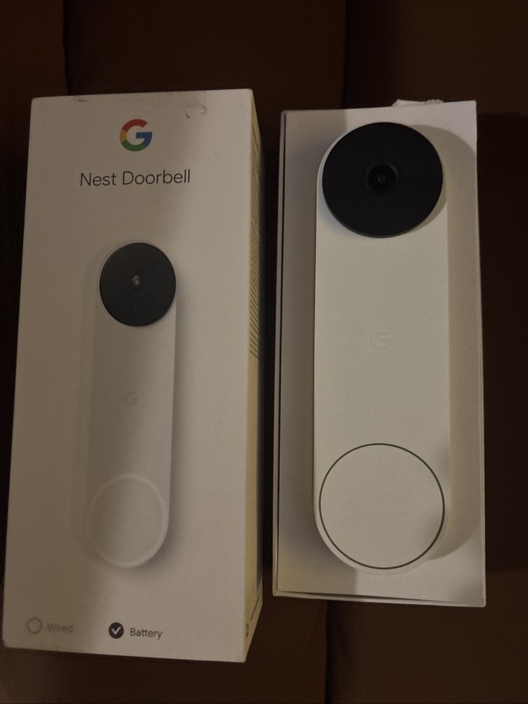 Google Nest Doorbell, Battery - Snow