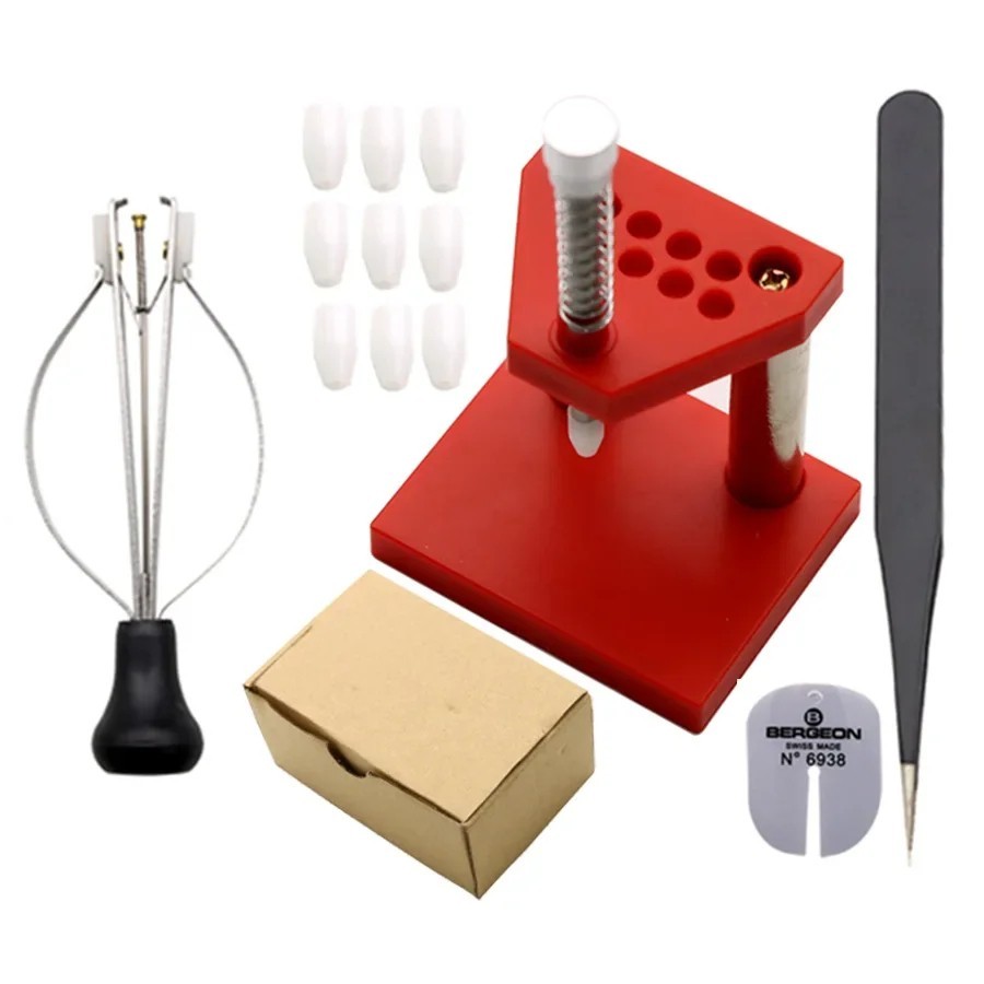 Watch Repair Tool Watch Hand Plunger Presser Puller Set Fitting Kit Watchmaker