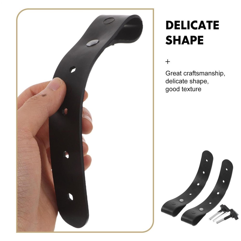Piano Stand Straps 2-piece PU Leather Adjustable Fixing Ties Keyboard Locking