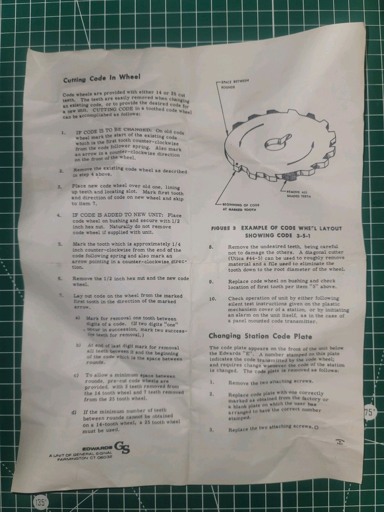 EDWARDS 1251-O Coded Fire Alarm Pull Station