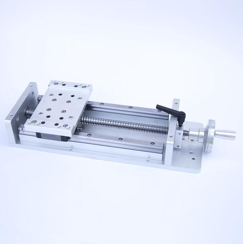 100-1000mm Manual Linear Rail Sliding Table Cross Slide Module TH-20 SFU1605Axis