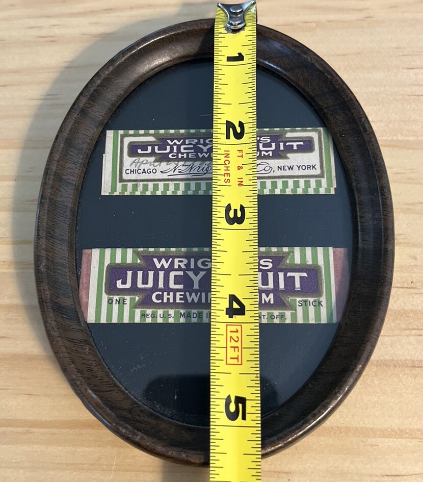 1920's & 1930’s Wrigleys Juicy Fruit Wrapper In Frame