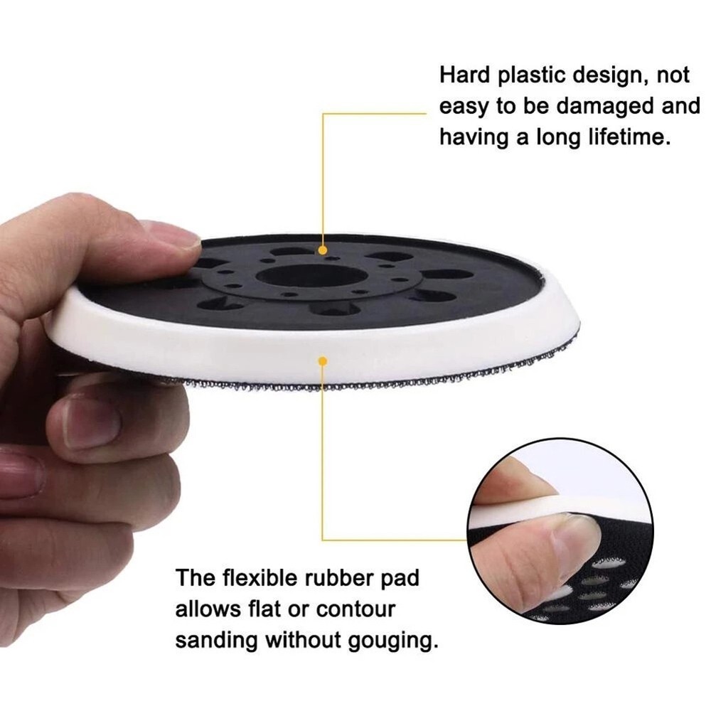 2pcs Backing Pad 125mm Sanding Pad Compatible with For Sander GEX125 1AE