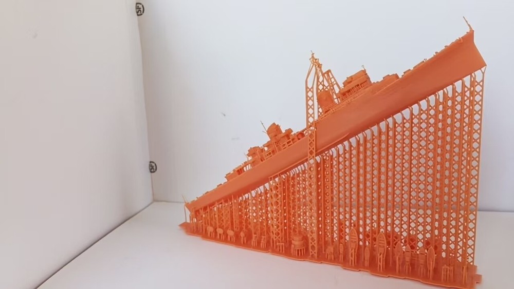 3D Printed 1/700 Roman Commander Class Large Destroyer Unpainted Model Kit-