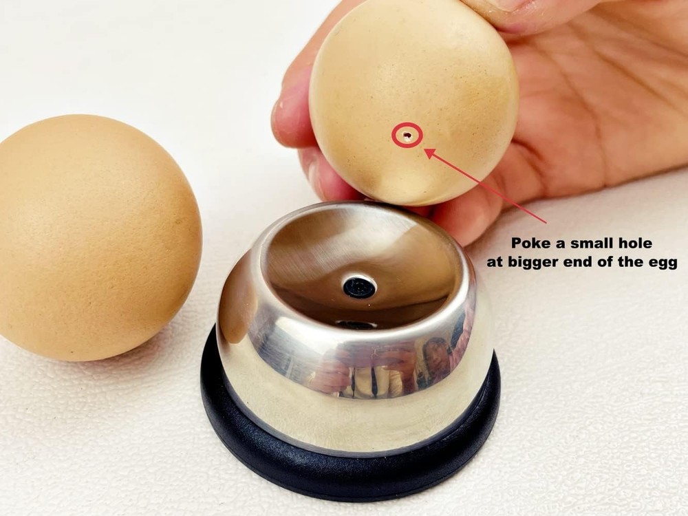 Stainless Steel Egg Piercer for -1 Pack Silver