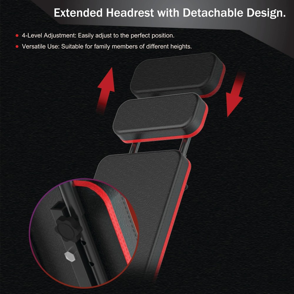 Adjustable Weight Bench, Foldable, Incline/Decline/Flat, Full Body Workout, E...