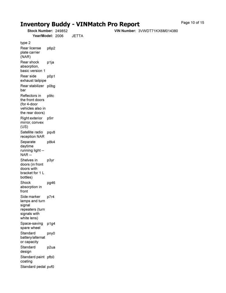 JETTA 2006 Fuse Box Cabin 6968