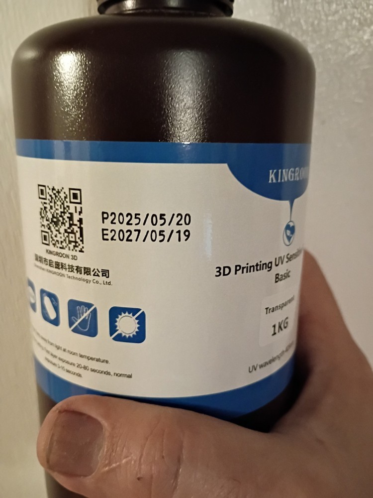 Unopened Kingroon Standard Clear Transparent 3D Printer Resin 1Kg