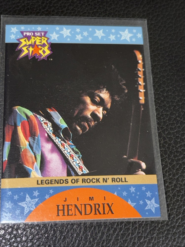 1991 Pro Set Jimi Hendrix Experience 2 Card Set W Error Reverse Negative RARE MT