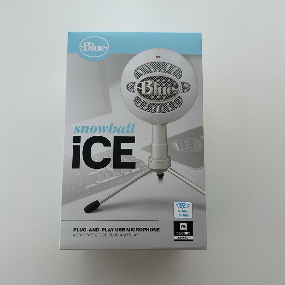 Logitech for Creators Blue Snowball iCE USB Microphone - White