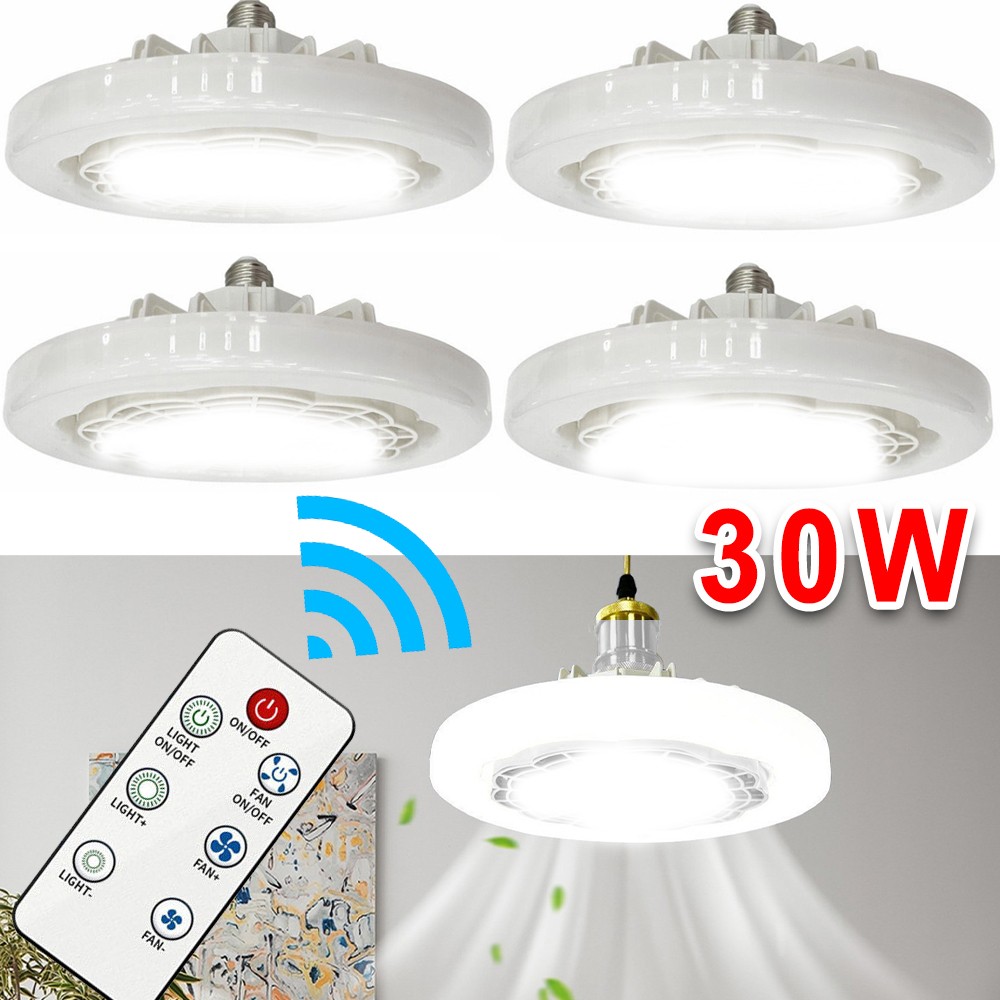 Socket Ceiling Fans with Light and Remote- Socket Fan light with Dimmable Led K1