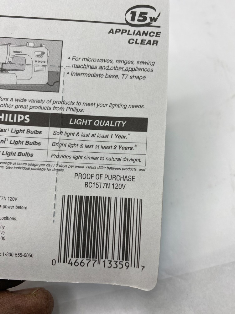 Phılıps 15w 13359-5 BC15T7N