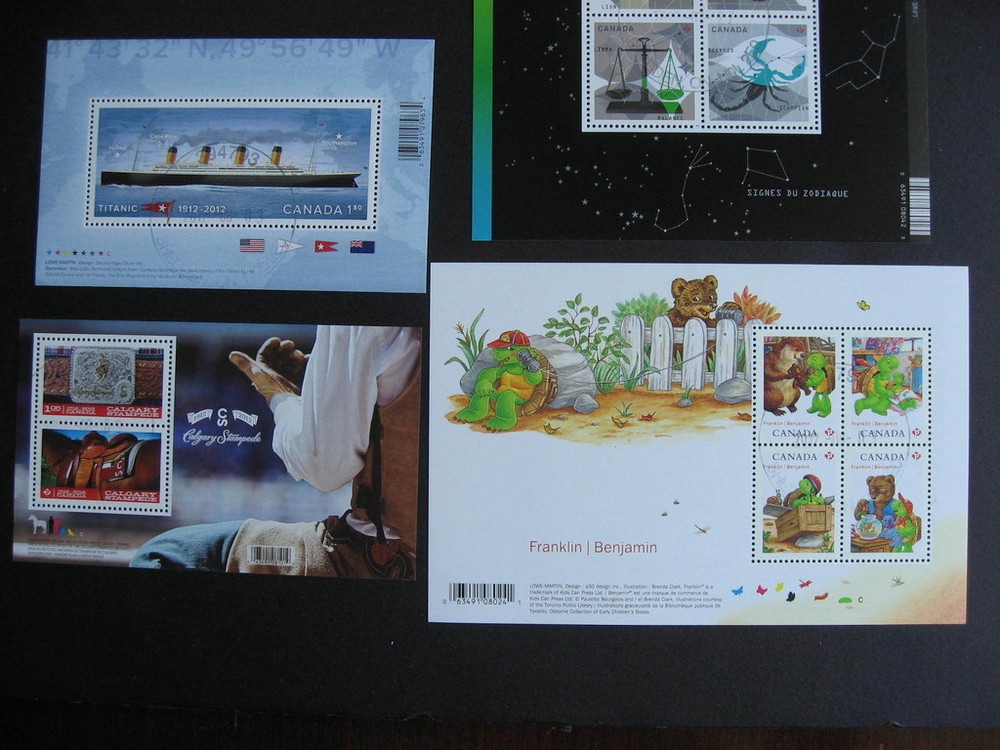 CANADA all different very modern souvenir sheets used! PLZ read description