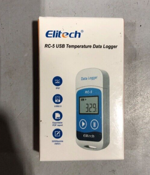 Elitech RC-5 USB Temperature Data Logger Recorder 32000 Points High Accuracy