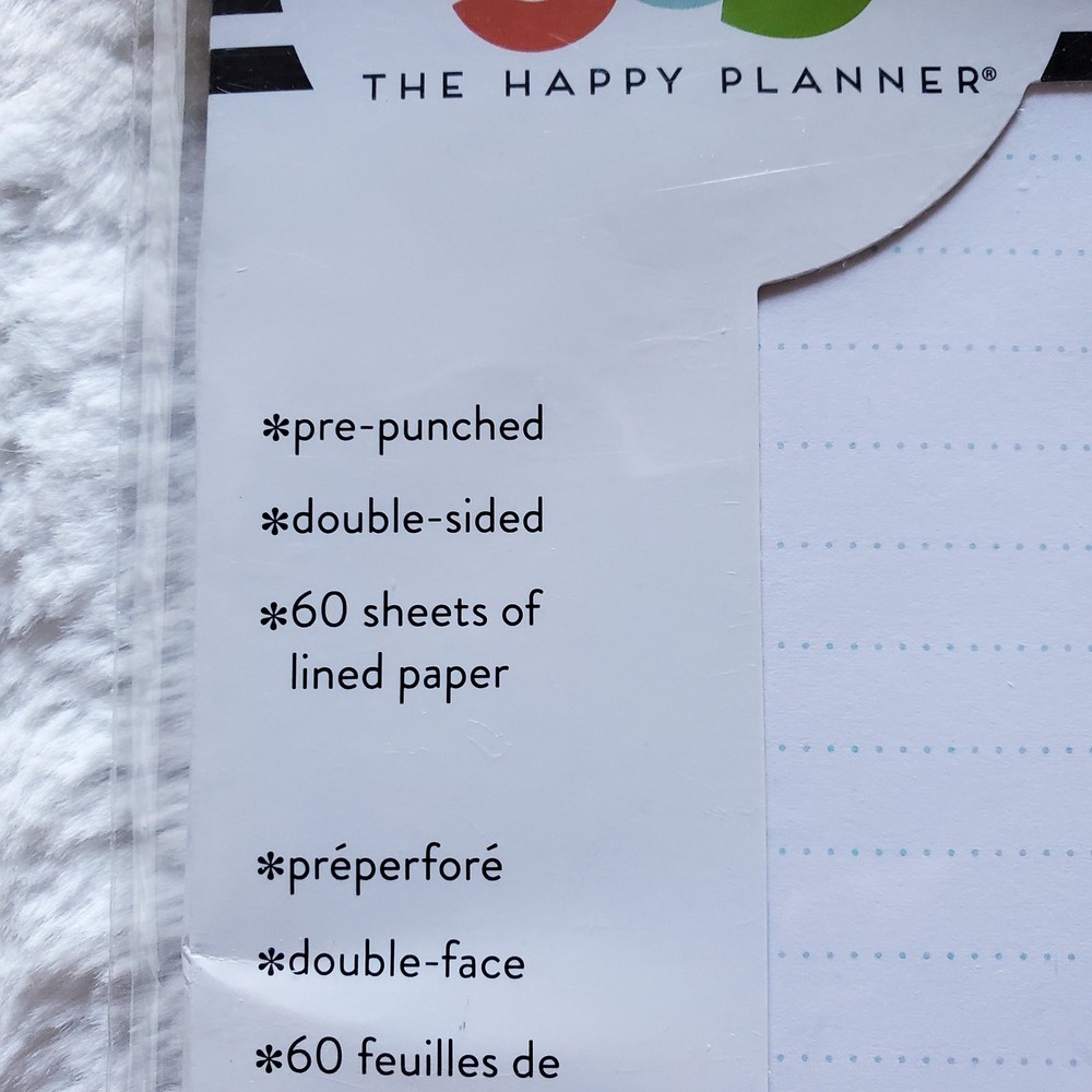 The Happy Planner Half Sheets Classic Notes List