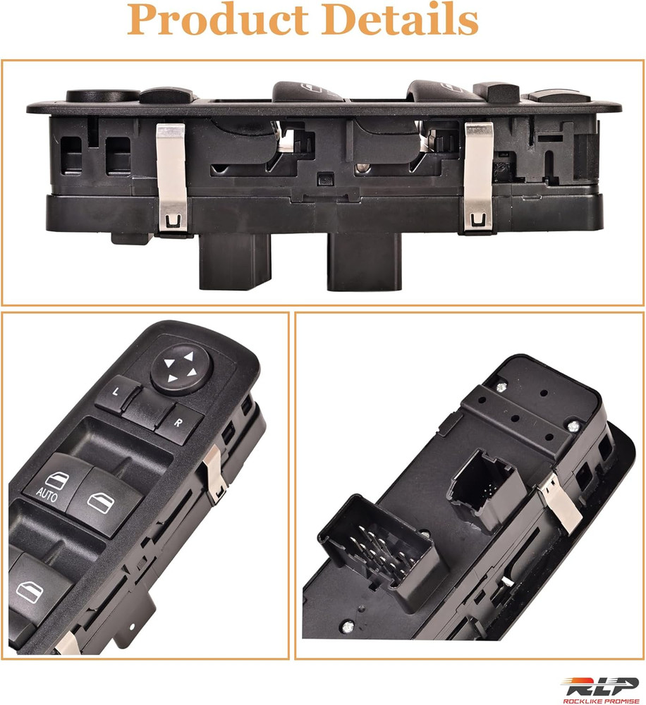 Driver Side Master Power Window Switch - 8Pins + 13Pins - Compatible with 2011-2