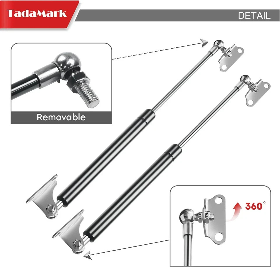 2pc 17" 100lb Gas Struts with Brackets for RV Bed Heavy Duty Lid Hatch C16-10171