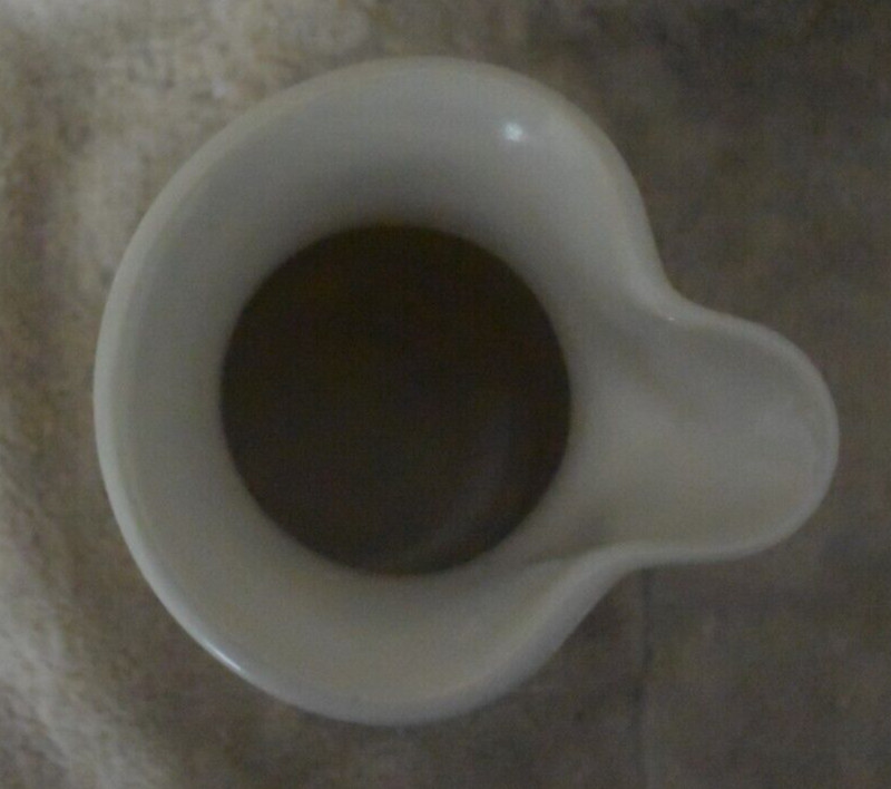 Monicats Studio Canadian Pottery Handleless Pitcher Signed