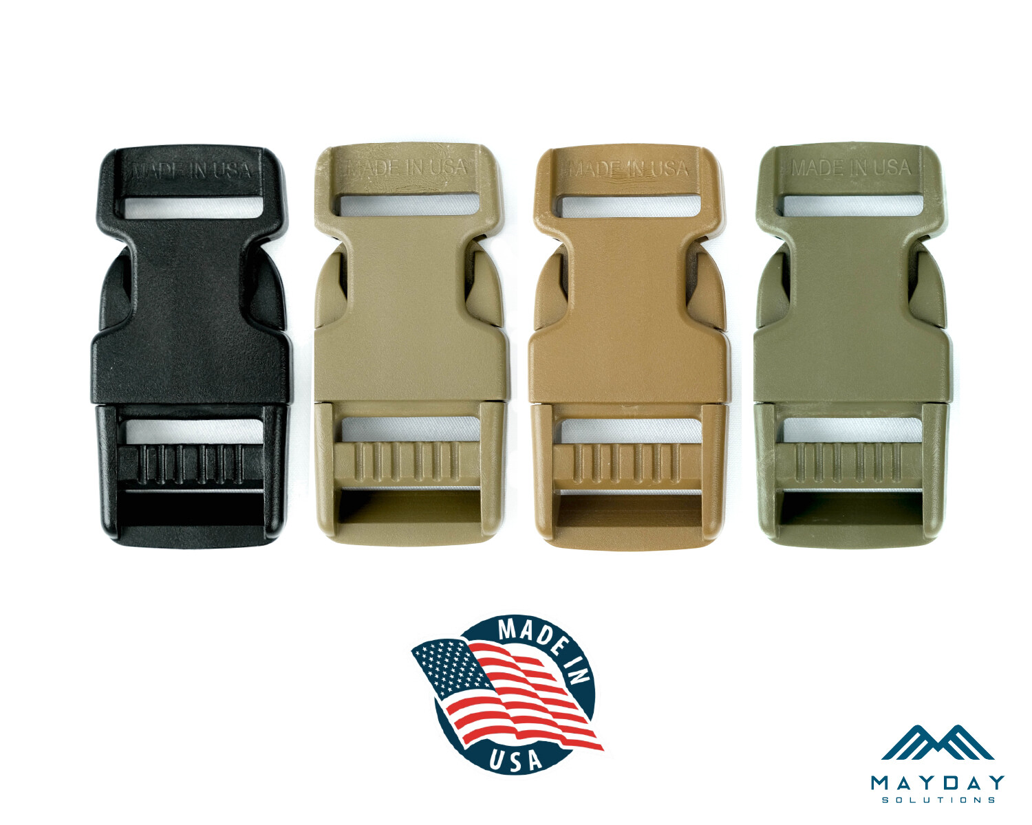 50 set pack X 3/4" Inch Delrin Plastic Side Release Buckle - MADE IN THE USA