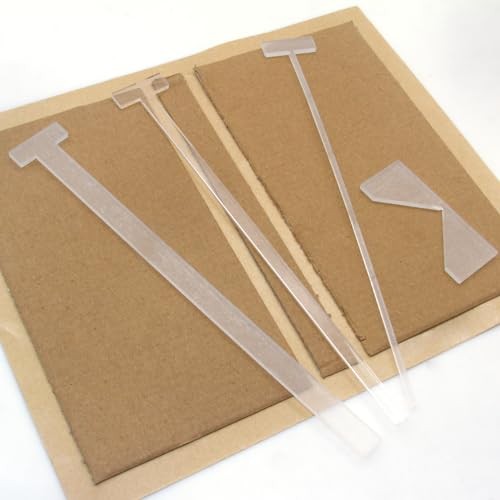 KIBEH 4 Pack Book Cover Guide, Transparent Acrylic Book Binding Kits,