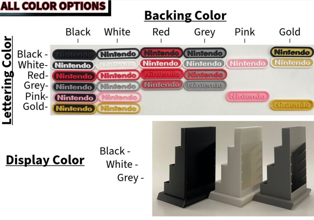 Game Boy Original 9 Games in Protective Cases Display - DISPLAY ONLY (Customize)