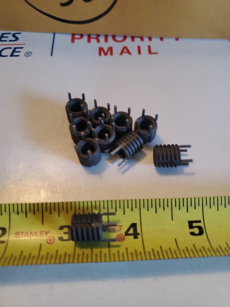 (10) Thread Locking Inserts 5/16-18 Internal Thread, 7/16-14 External Thread,S3