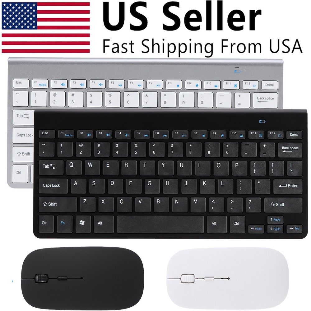 Mini Wireless Keyboard And Mouse Set Waterproof 2.4G For Mac Apple PC Computer