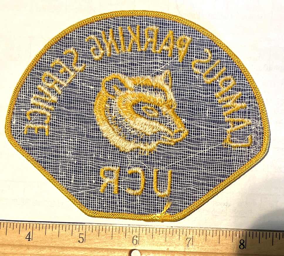 Rare UC Riverside Campus Parking Service Patch
