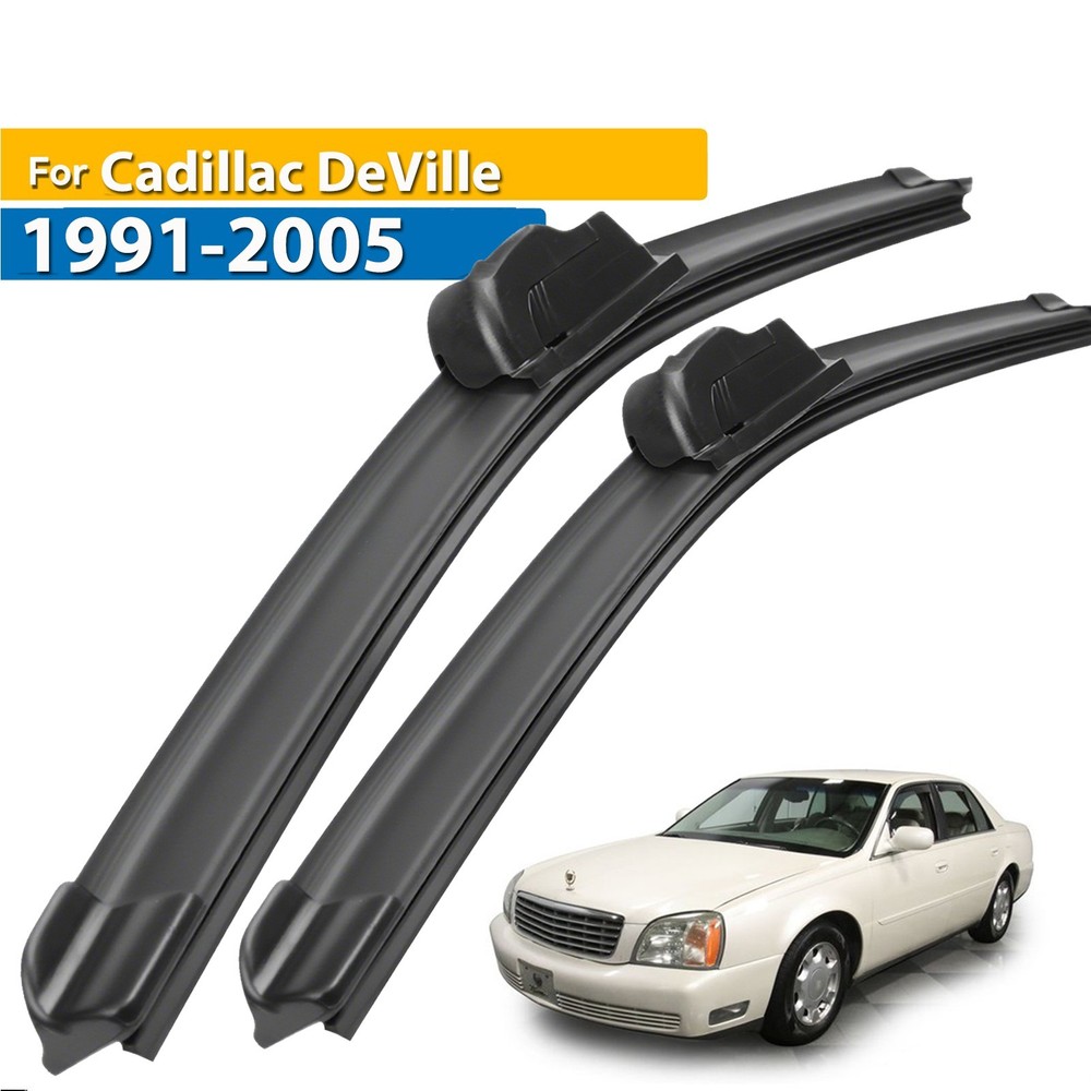 2Pcs Front Windshield Wiper Blades Set For Cadillac DeVille 1991-2005 22"+22"