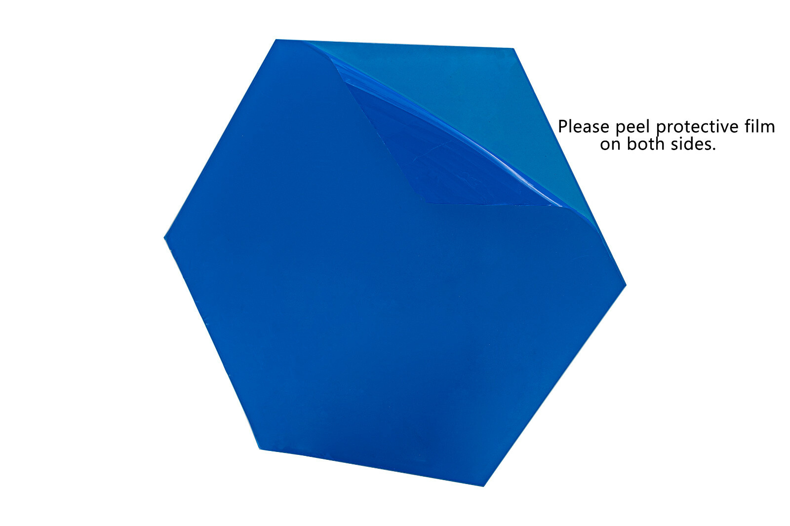 Acrylic Mirror Hexagon Shape DIY Crafts Plastic Reflective Colorful