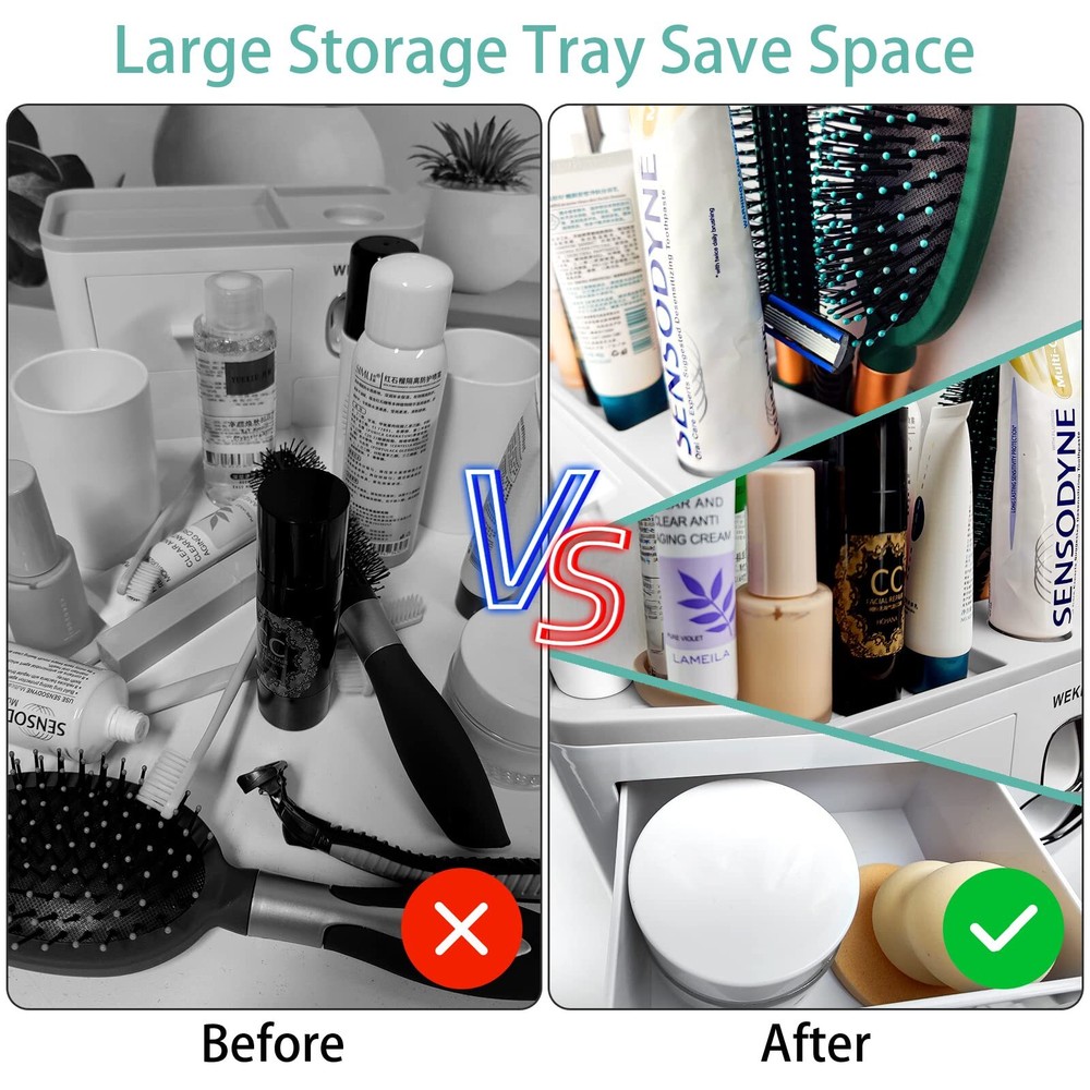 Multifunctional Wallmounted Toothbrush Holder Automatic Toothpaste Dispenser Spa