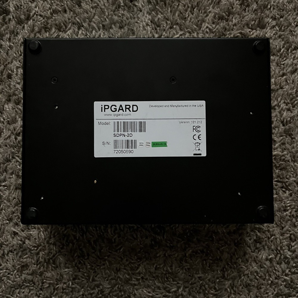 IPGard SDPN-2D 2-Port Dual-Head 4K DisplayPort KVM Switch UNTESTED!