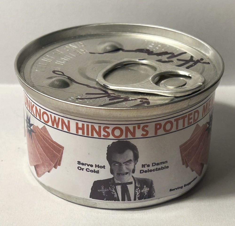 HAND SIGNED Unknown Hinsons Potted Meat Souvenir Collectible