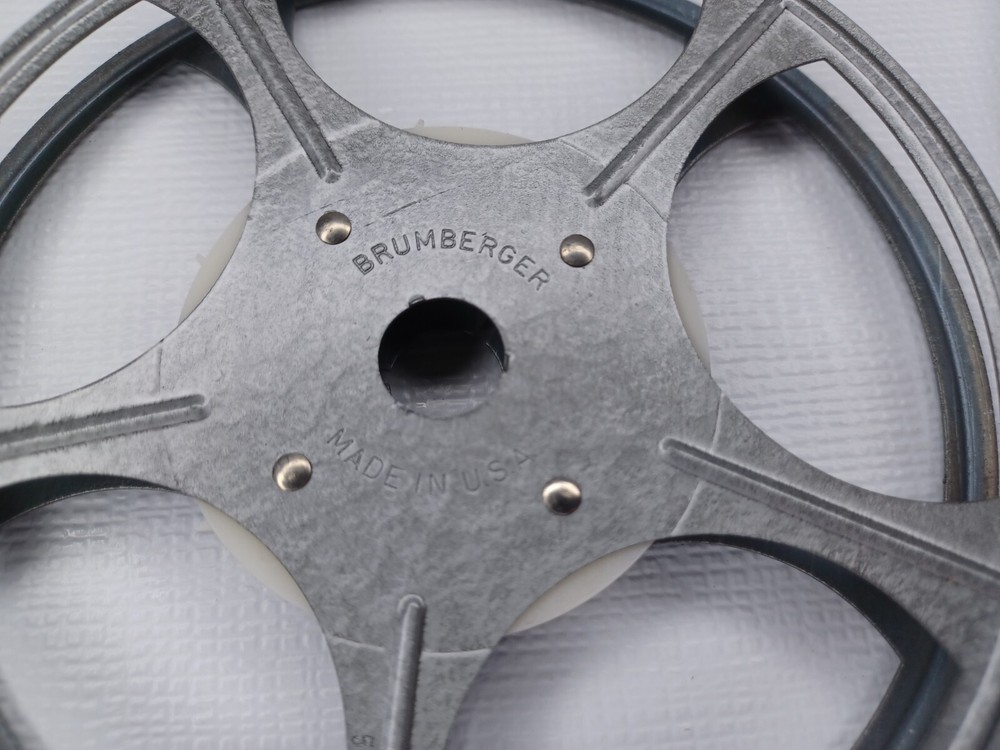 Brumberger 5" Grey Metal Reel Case