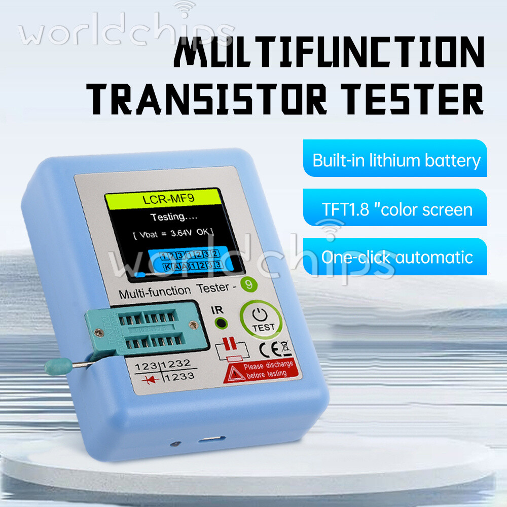 MF9 High Precision Transistor Tester Diode Triode NPN PNP MOSFET Rechargeable
